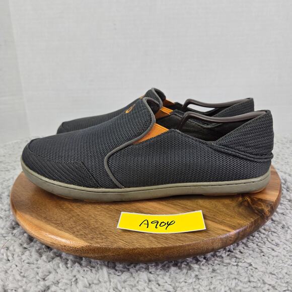 Olukai Nohea Mesh Slip On Dark Shadow Casual Loafer Sneakers Mens 10 10188-4242 - Picture 1 of 12